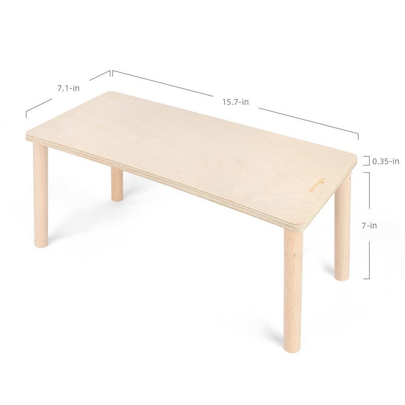Niteangel Hamster Play Wooden Platform for Putting Small Animal's Food Bowl Drinking Bottle and Other cage Accessories (Rectangle - 7" Height) - Image 4